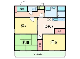 ハイム屋敷本の物件間取画像